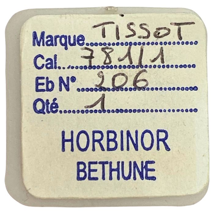 Tissot 781/1 - 206 Roue de centre percée sans chaussée (à l'unité) - Center wheel and pinion drilled without cannon pinion (per 