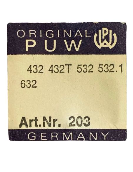 PUW 432 - 203 Roue intermédiaire (à l'unité) - Intermediate wheel and pinion (per unit)