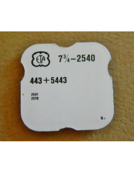 ETA 2540 Tirette et vis de tirette