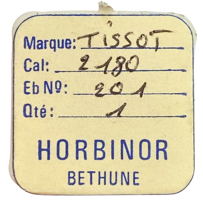 Tissot 2180 - 201 Roue de centre sans chaussée (à l'unité) - Center wheel and pinion without cannon pinion (per unit)