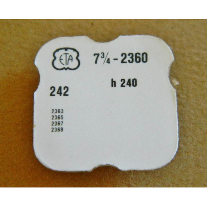 ETA 2360 Chaussée avec roue entraîneuse