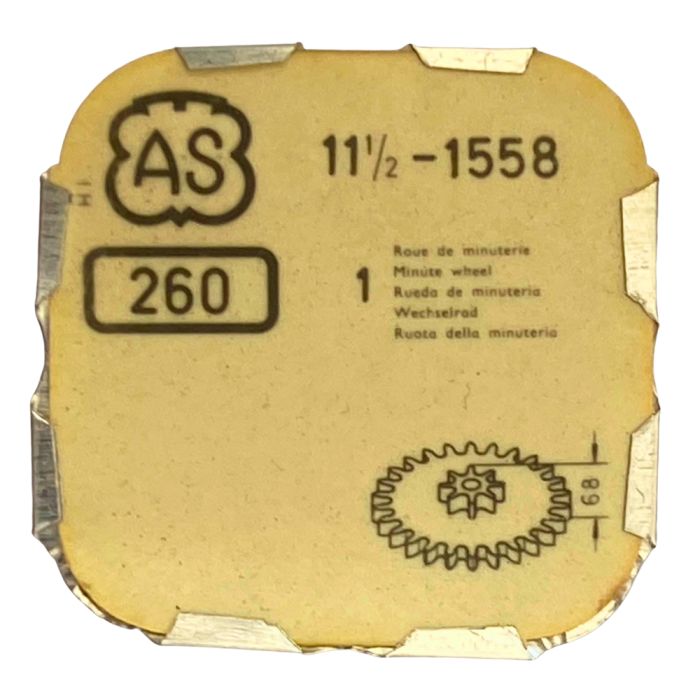 AS 1558 - 260 Roue de minuterie (à l'unité) - Minute wheel (per unit)