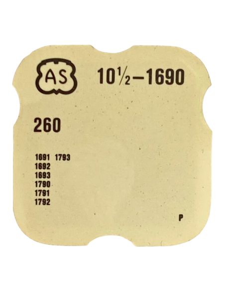 AS 1690 - 260 Roue de minuterie (à l'unité) - Minute wheel (per unit)