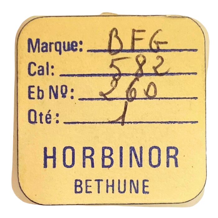 BFG 582 - 260 Roue de minuterie (à l'unité) - Minute wheel (per unit)