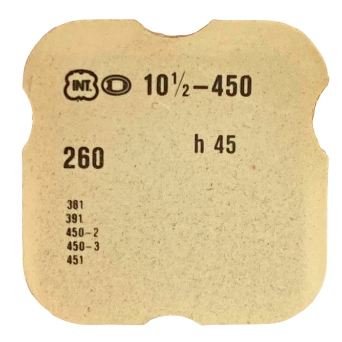 INT 450 - 260 Roue de minuterie (à l'unité) - Minute wheel (per unit)