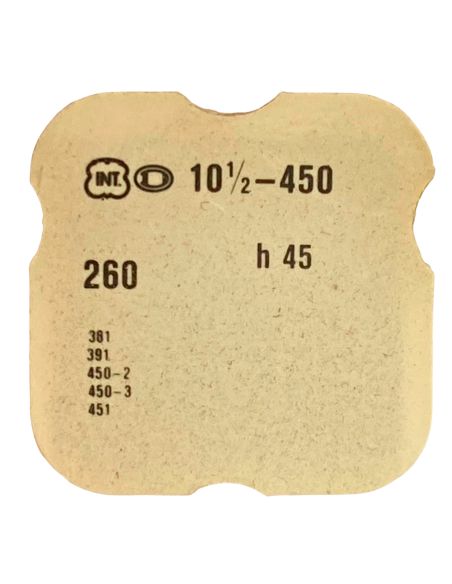 INT 450 - 260 Roue de minuterie (à l'unité) - Minute wheel (per unit)