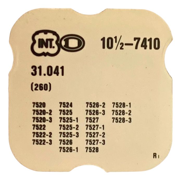 INT 7410 - 260 Roue de minuterie (à l'unité) - Minute wheel (per unit)