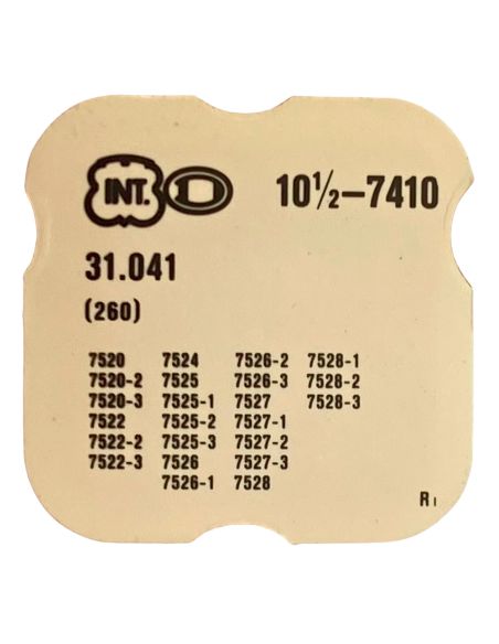 INT 7410 - 260 Roue de minuterie (à l'unité) - Minute wheel (per unit)
