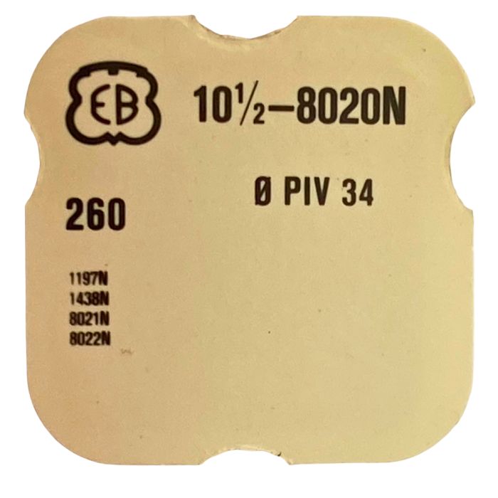 EB 8020N - 260 Roue de minuterie (à l'unité) - Minute wheel (per unit)