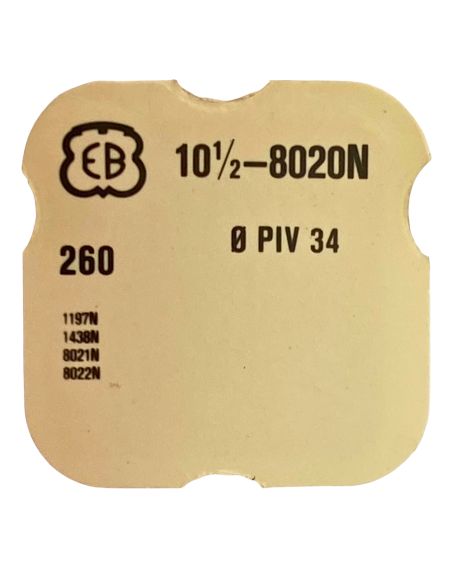 EB 8020N - 260 Roue de minuterie (à l'unité) - Minute wheel (per unit)