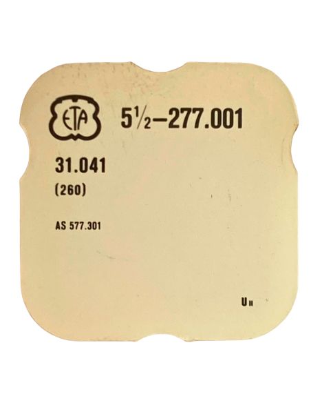 ETA 277.001 - 260 Roue de minuterie (à l'unité) - Minute wheel (per unit)