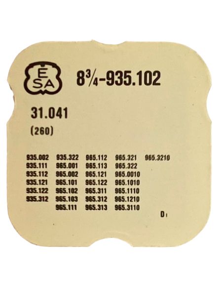ESA 935.102 - 260 Roue de minuterie (à l'unité) - Minute wheel (per unit)