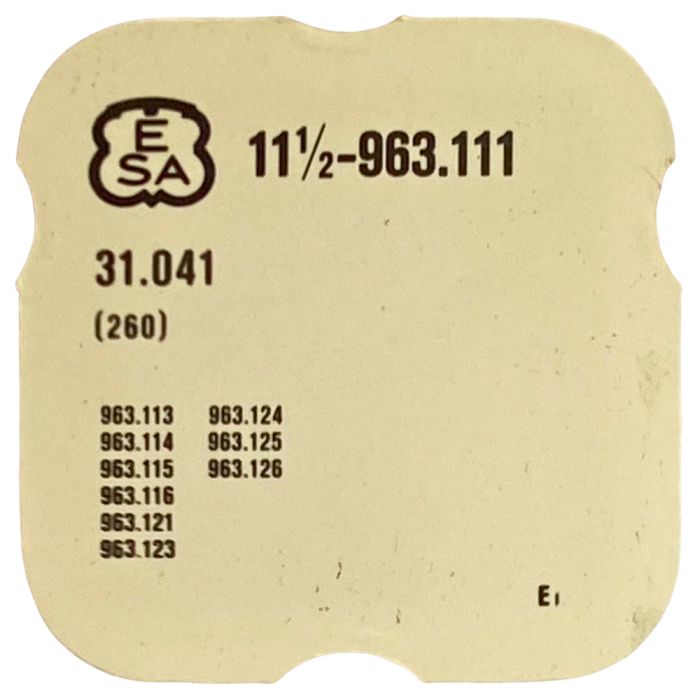 ESA 963.111 - 260 Roue de minuterie (à l'unité) - Minute wheel (per unit)