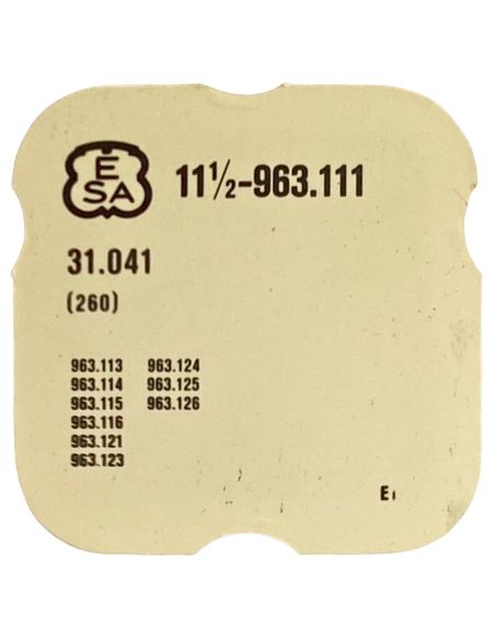 ESA 963.111 - 260 Roue de minuterie (à l'unité) - Minute wheel (per unit)