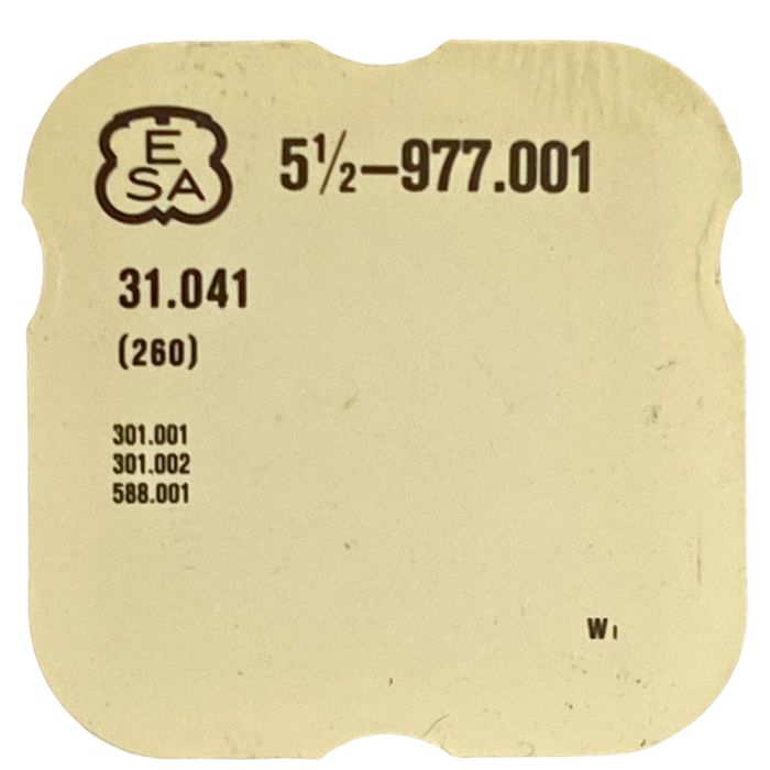 ESA 977.001 - 260 Roue de minuterie (à l'unité) - Minute wheel (per unit)