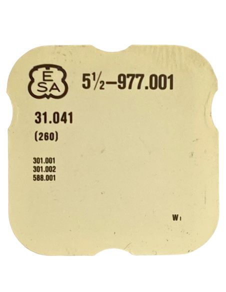 ESA 977.001 - 260 Roue de minuterie (à l'unité) - Minute wheel (per unit)