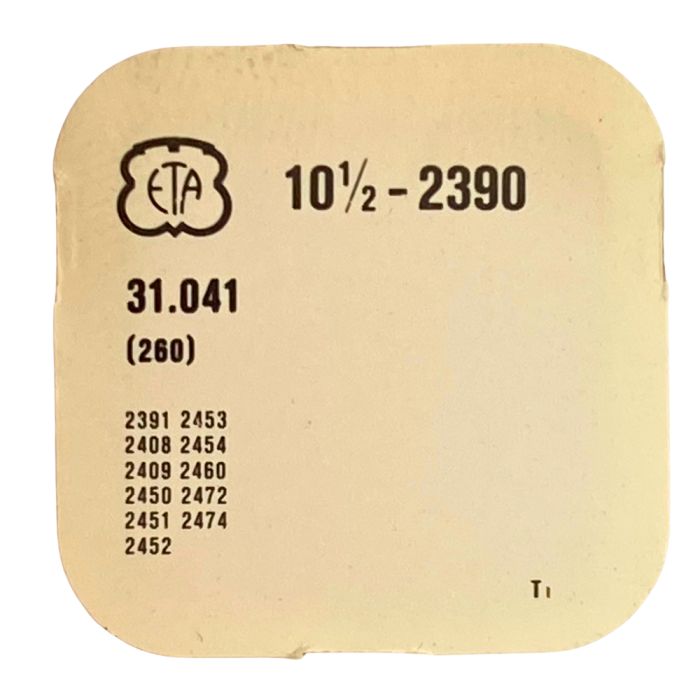 ETA 2390 - 260 Roue de minuterie (à l'unité) - Minute wheel (per unit)
