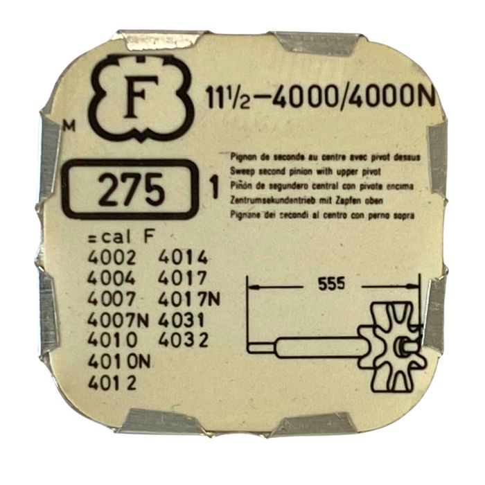 Felsa 4000/4000N - 275 Pignon de seconde au centre (à l'unité) - Sweep second pinion (per unit)