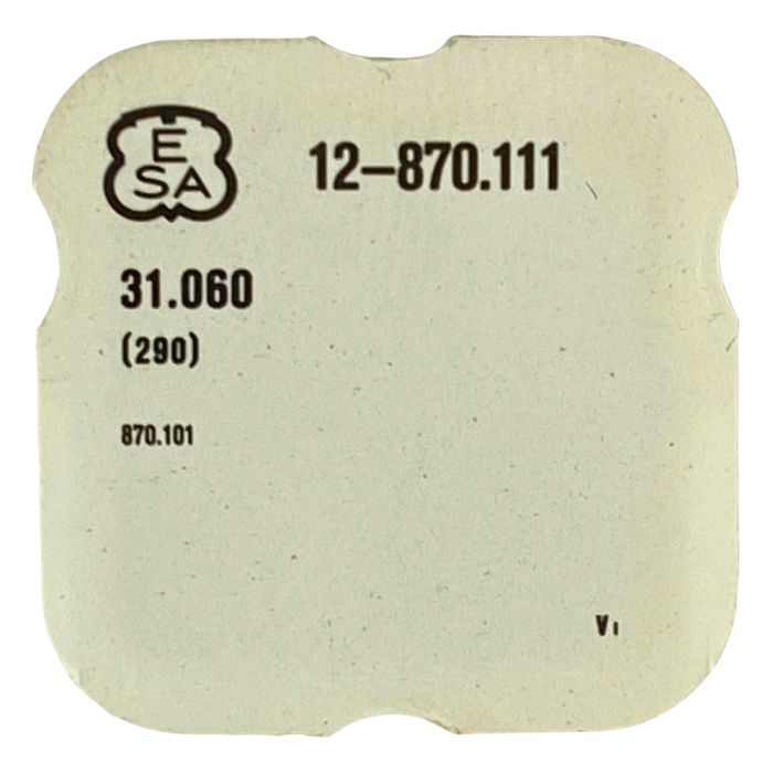 ESA 870.111 - 290 Roue entraîneuse du rouage de minuterie (à l'unité) - Driving wheel for minute work (per unit)