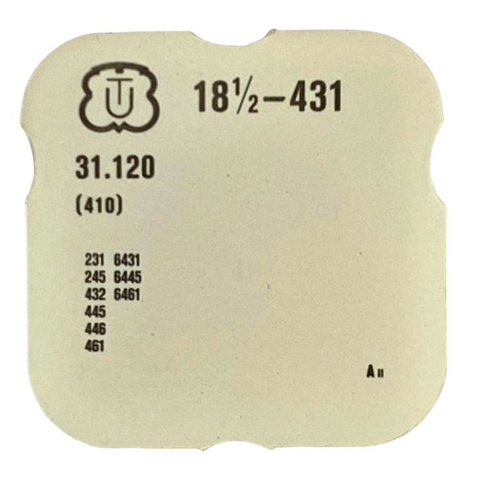 Unitas 431 - 410 Pignon de remontoir (à l'unité) - Winding pinion (per unit)