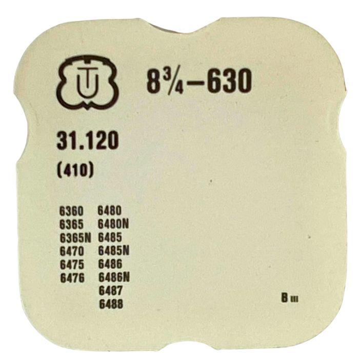 Unitas 630 - 410 Pignon de remontoir (à l'unité) - Winding pinion (per unit)