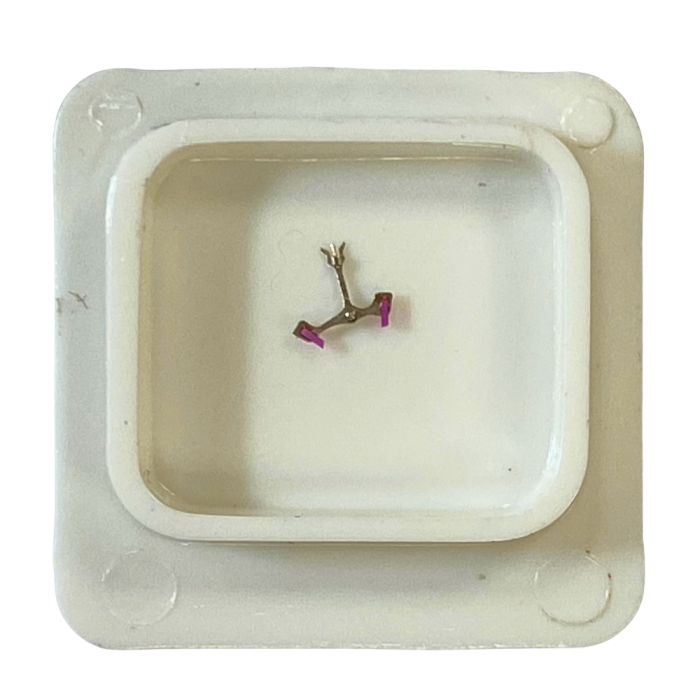 Eterna 1436U - 711 Ancre montée pour contre pivot dessous (à l'unité) - Jewelled pallet fork and staff for lower end piece (per 