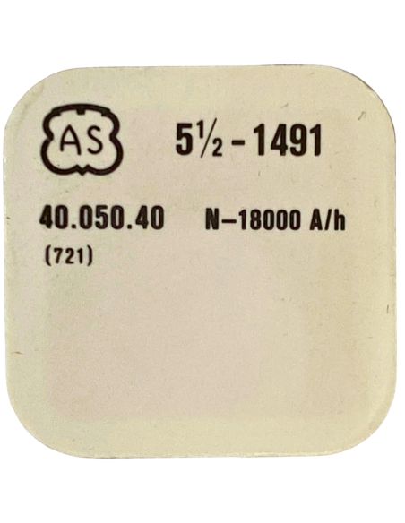 AS 1491 - 721 Balancier avec spiral plat (à l'unité) - Balance with flat hairspring regulated (per unit)
