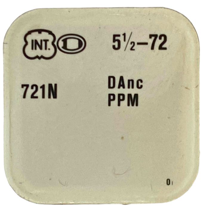 INT 72 - 721 Balancier avec spiral plat (à l'unité) - Balance with flat hairspring regulated (per unit)