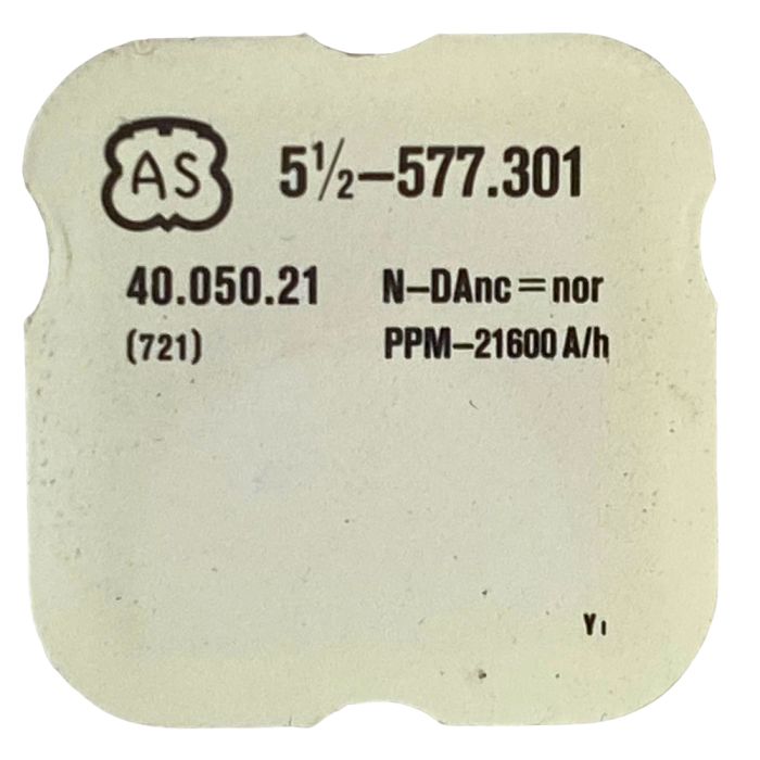 AS 577.301 - 721 Balancier avec spiral plat (à l'unité) - Balance with flat hairspring regulated (per unit)