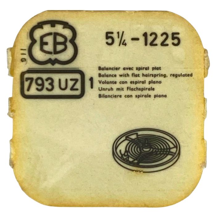 EB 1225 - 793 Balancier avec plateau et spiral (à l'unité) - Balance with roller regulated (per unit)