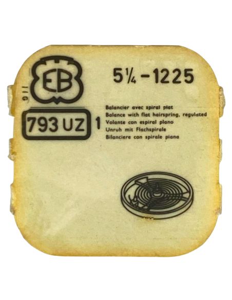 EB 1225 - 793 Balancier avec plateau et spiral (à l'unité) - Balance with roller regulated (per unit)