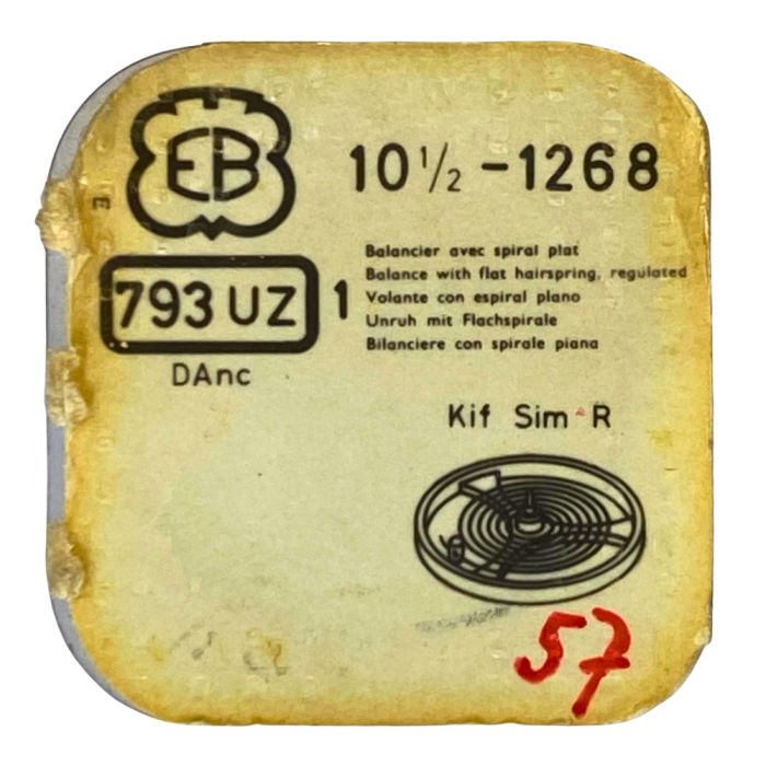 EB 1268 - 793 Balancier avec plateau et spiral (à l'unité) - Balance with roller regulated (per unit)