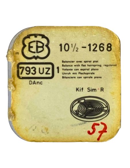 EB 1268 - 793 Balancier avec plateau et spiral (à l'unité) - Balance with roller regulated (per unit)