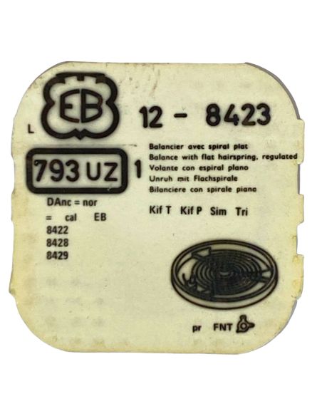 EB 8423 - 793 Balancier avec plateau et spiral (à l'unité) - Balance with roller regulated (per unit)