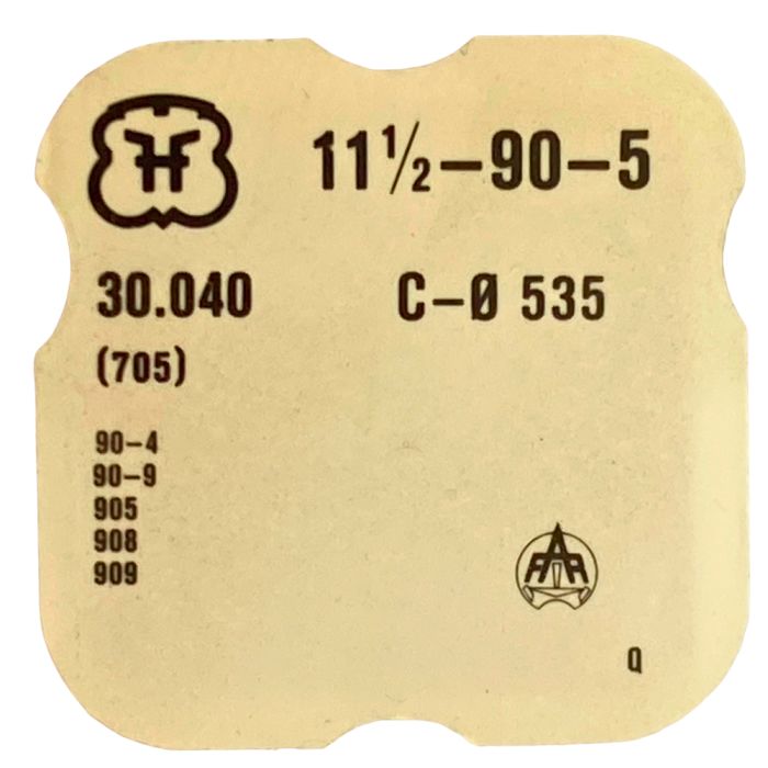 FHF 90-5 - 705 Roue d'ancre pivotée (à l'unité) - Escape wheel and pinion with straight pivots (per unit)