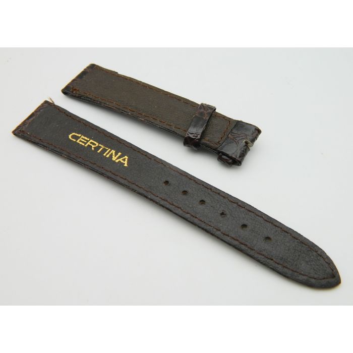 Certina Bracelet croco 17/14 - Crocodile strap