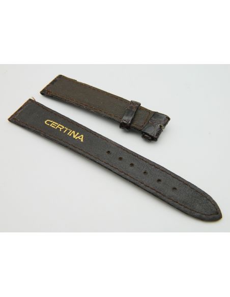 Certina Bracelet croco 17/14 - Crocodile strap
