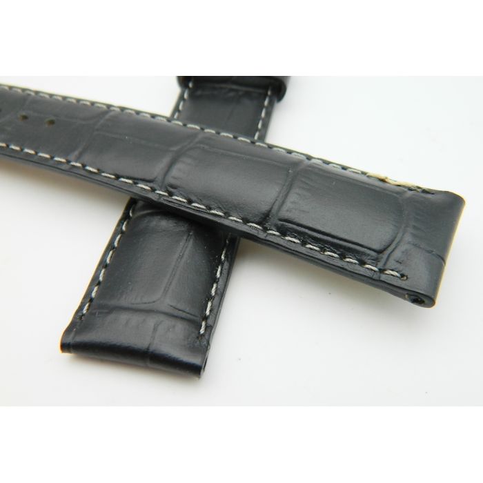 Certina bracelet cuir 20/18 - Leather strap - Black