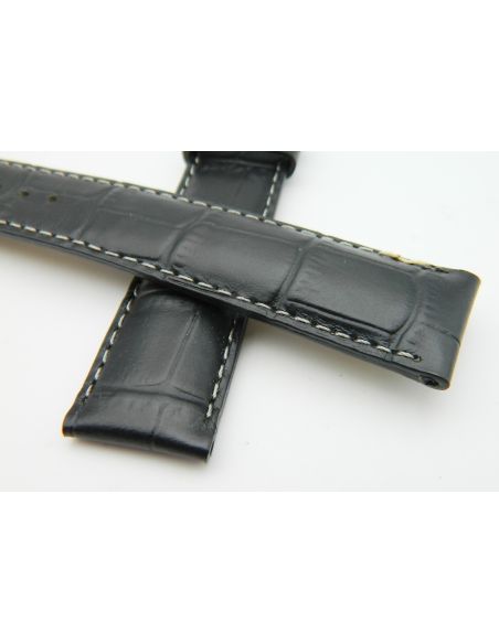 Certina bracelet cuir 20/18 - Leather strap - Black