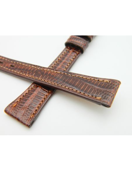 Certina bracelet lézard vintage 12/09 - vintage lizard strap