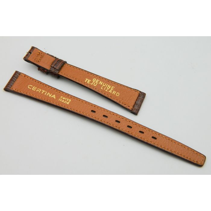 Certina bracelet lézard vintage 12/09 - vintage lizard strap