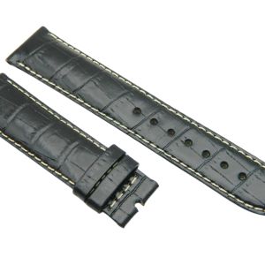 Certina bracelet cuir Noir 20/18 - Leather strap - Black