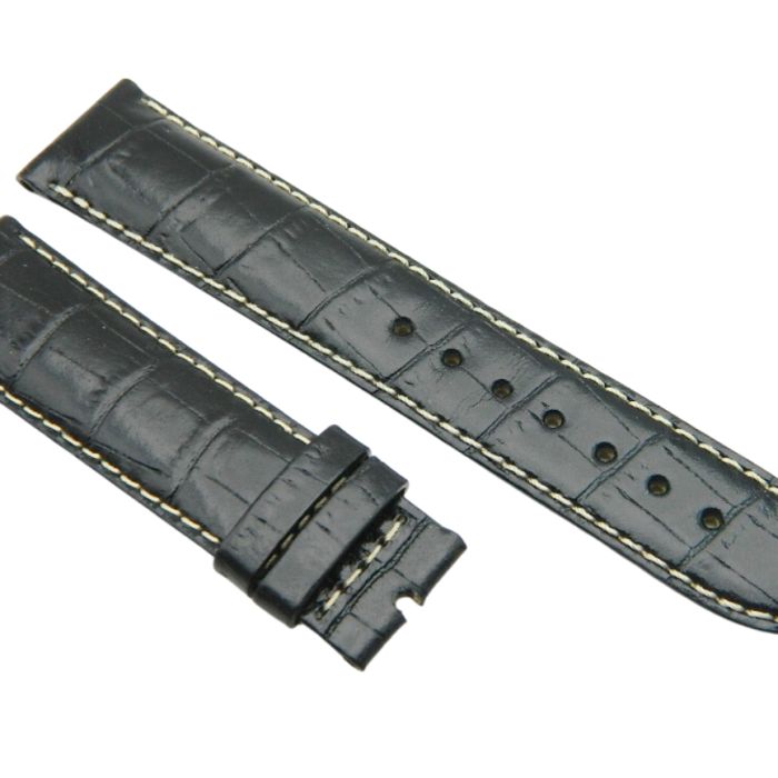 Certina bracelet cuir Noir 20/18 - Leather strap - Black