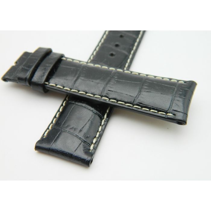 Certina bracelet cuir Noir 20/18 - Leather strap - Black