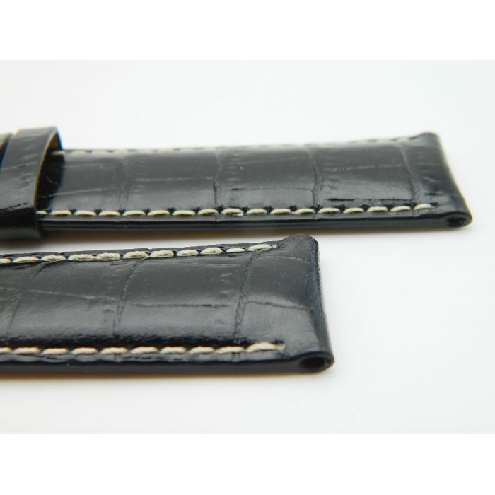 Certina bracelet cuir Noir 20/18 - Leather strap - Black