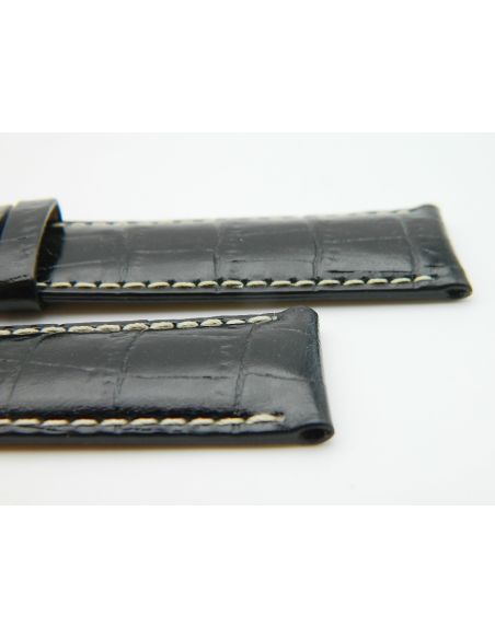 Certina bracelet cuir Noir 20/18 - Leather strap - Black