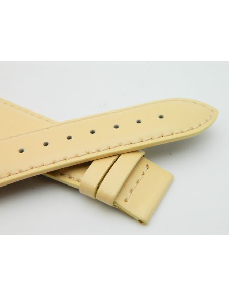 Certina bracelet cuir 22/18 - Leather strap - Beige