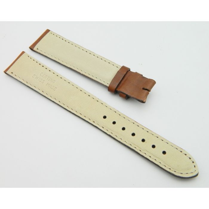 Certina bracelet cuir 19/16 - Brown Leather strap XL
