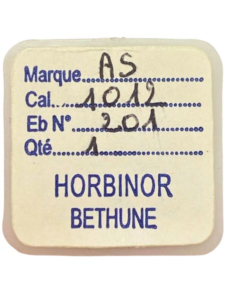 AS 1012 - 201 Roue de centre sans chaussée (à l'unité) - Center wheel and pinion without cannon pinion (per unit)