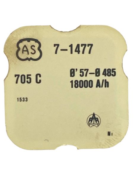 AS 1477 - 705 Roue d'ancre pivotée (à l'unité) - Escape wheel and pinion with straight pivots (per unit)